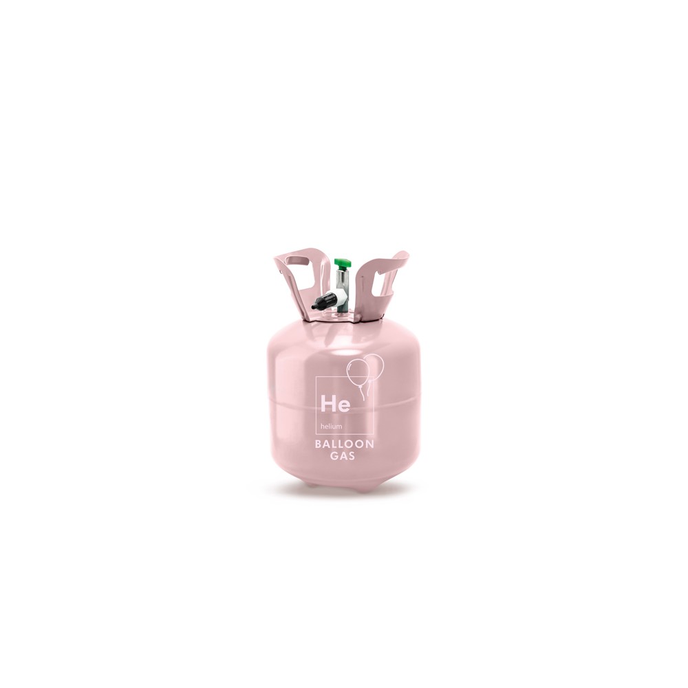 Bouteille d'hélium, rose clair, max 20 ballons