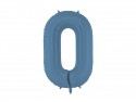 Ballon en aluminium Chiffre '0', 86cm, marine