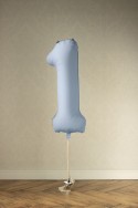 Ballon en aluminium Chiffre '1', 86cm, bleu brumeux