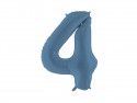 Ballon en aluminium Chiffre '4', 86cm, marine