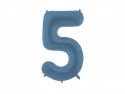 Ballon en aluminium Chiffre '5', 86cm, marine