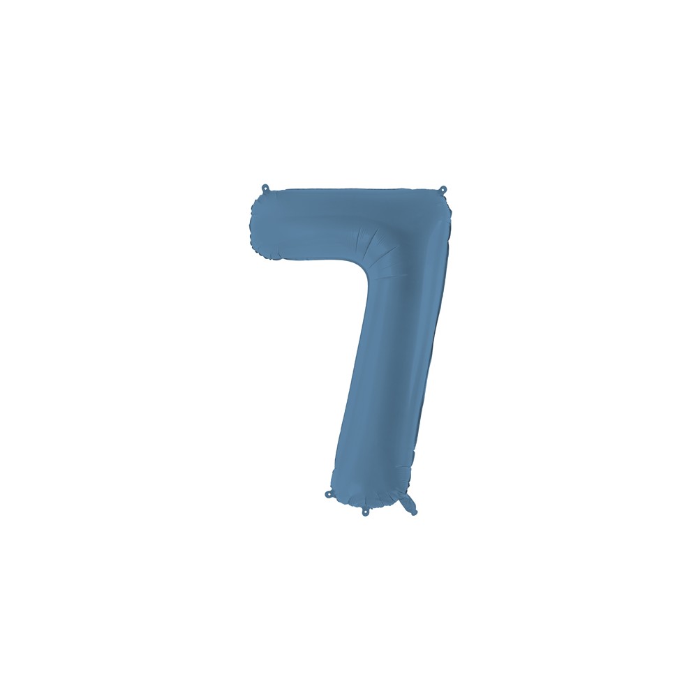 Ballon en aluminium Chiffre '7', 86cm, marine