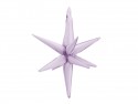 Ballon en aluminium 3D Étoile, 70cm, violet
