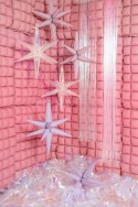 Ballon en aluminium 3D Étoile, 70cm, rose clair