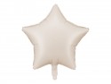 Ballon en aluminium Étoile, 48cm, beige clair