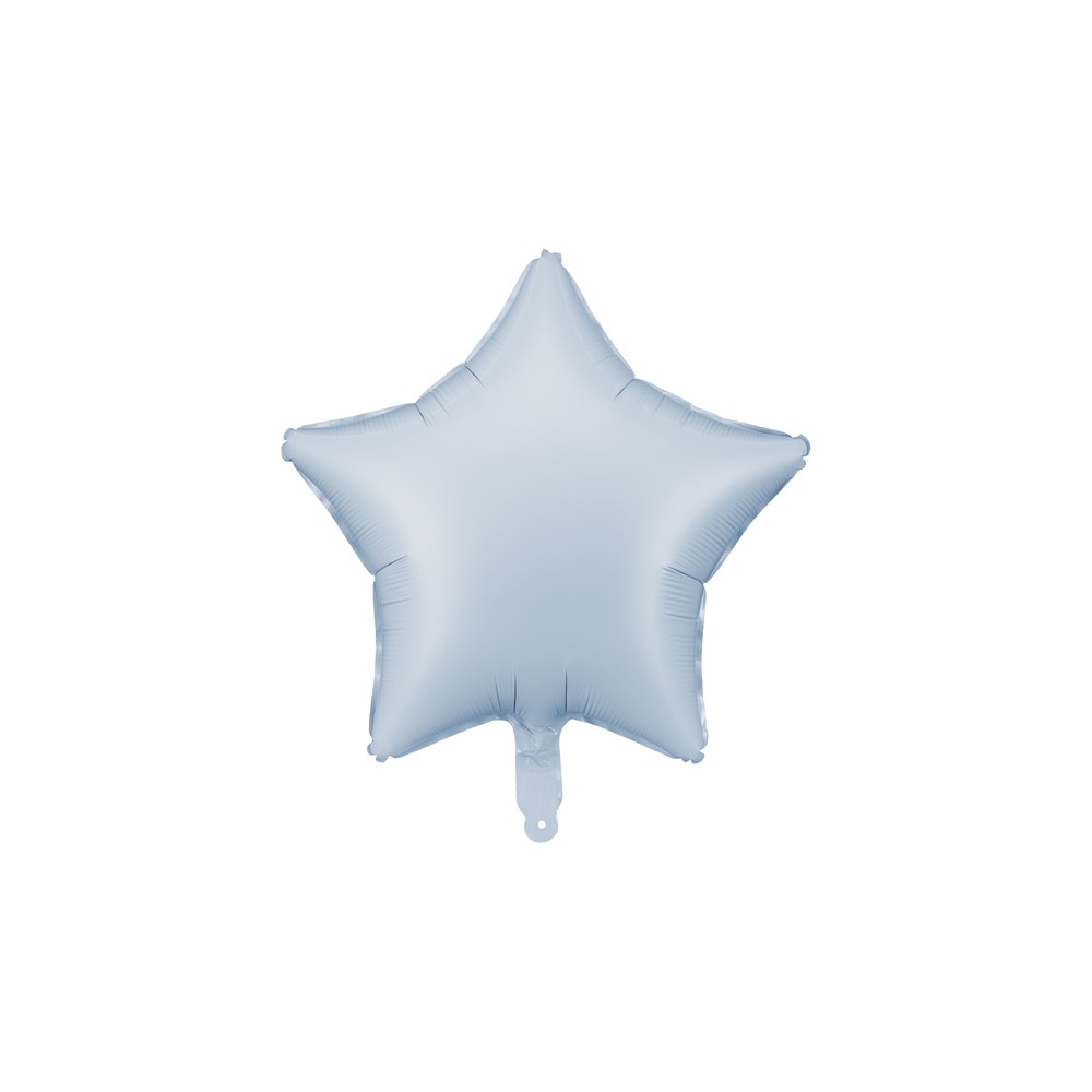 Ballon en aluminium Étoile, 48cm, bleu brumeux