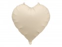 Ballon en aluminium Cœur, 45cm, beige clair