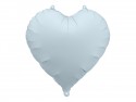 Ballon en aluminium Cœur, 45cm, bleu brumeux