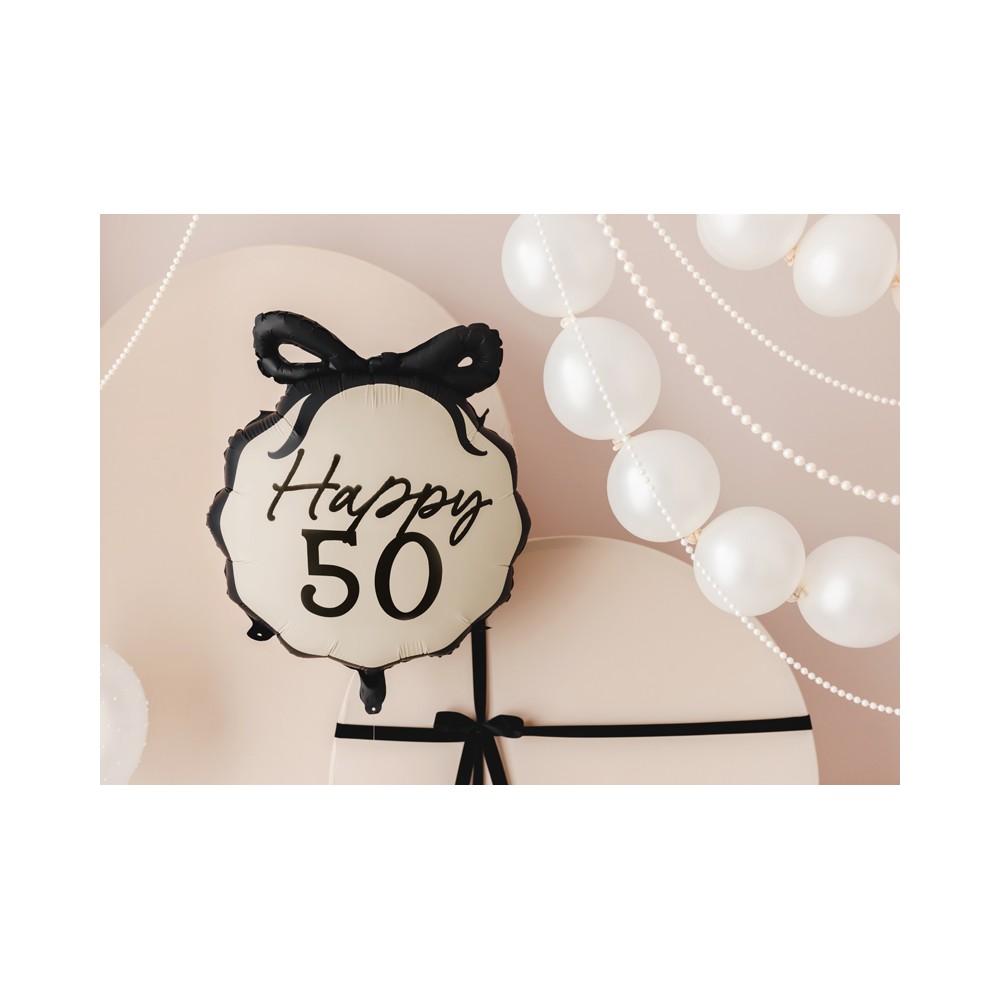 Ballon en aluminium Comprimé Happy ''50'', 47.5x45 cm, mix