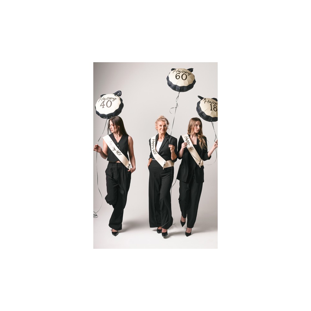 Ballon en aluminium Comprimé Happy ''60'', 47.5x45 cm, mix