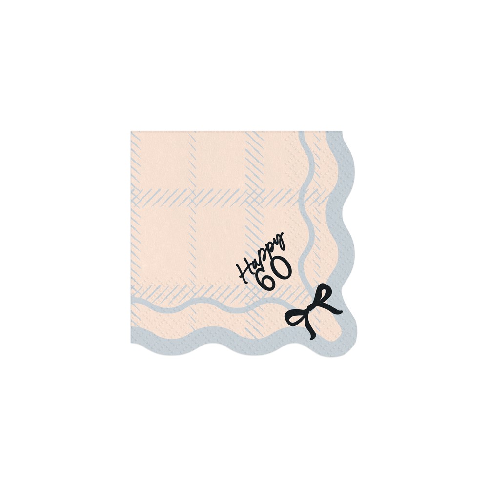 Serviettes Happy 60, 33x33 cm, mix