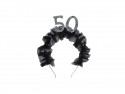 Bandeau '50' avec volant et perles