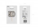 Bougie d'anniversaire numéro 50, 5,5 cm, noir et blanc