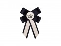Rosette pour 50e anniversaire, crème-noir, 11x17 cm