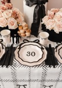 Assiettes en papier ''Hello 30'', mix, 18 cm