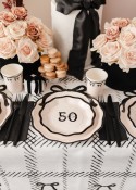 Assiettes en papier ''Hello 50'', mix, 18 cm
