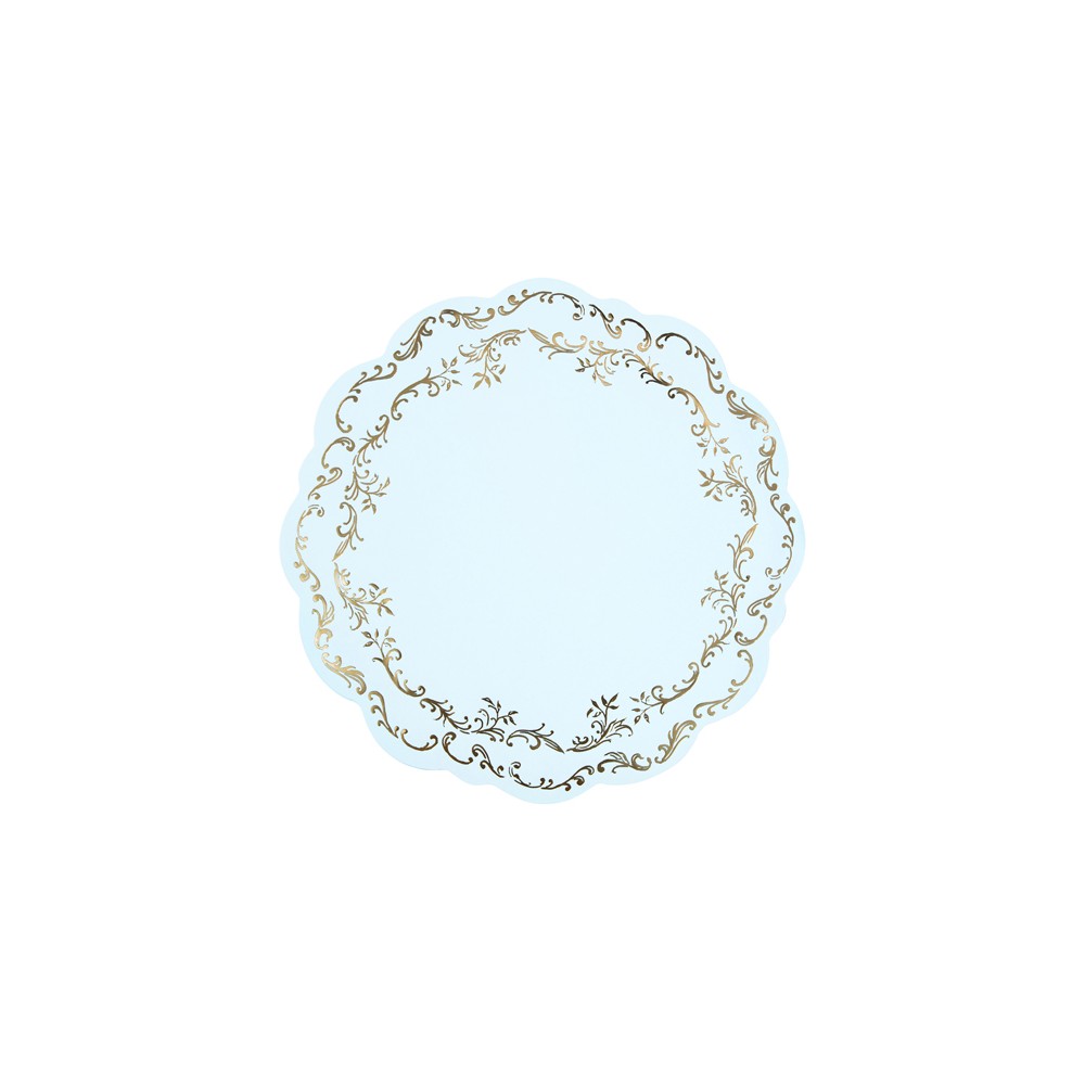 Dessous de plat Ornement, bleu clair, diamètre 35,5 cm