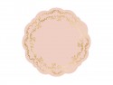 Dessous de plat Ornement, rose poussiéreux, diamètre 35,5 cm