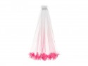 Voile à franges, rose, 69cm