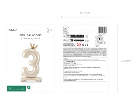 Ballon en aluminium debout...
