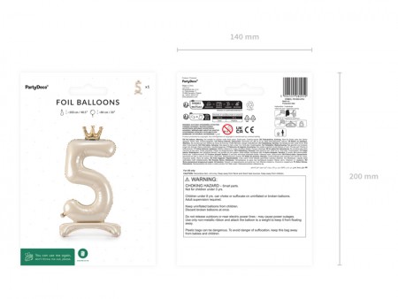 Ballon en aluminium debout...