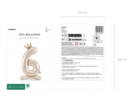 Ballon en aluminium debout...