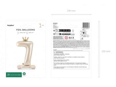Ballon en aluminium debout...