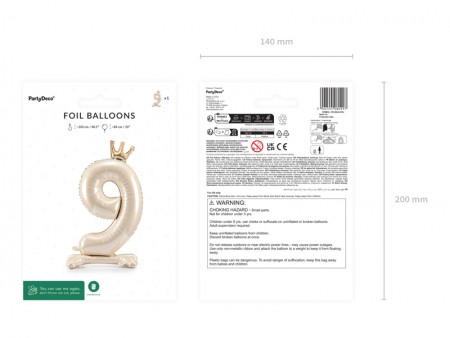 Ballon en aluminium debout...