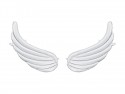 Ballons en aluminium pour guirlandes 'Ailes', 104 x 60 cm, blanc