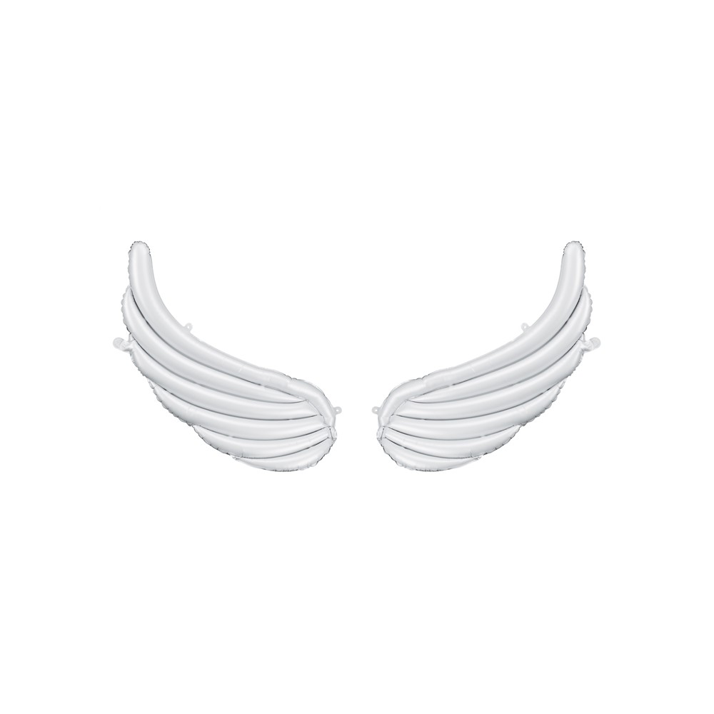 Ballons en aluminium pour guirlandes 'Ailes', 104 x 60 cm, blanc