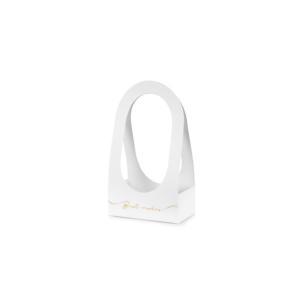 Bac à fleurs Best Wishes, 21,6 x 11,7 x 38,5 cm, blanc