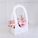 Bac à fleurs Best Wishes, 21,6 x 11,7 x 38,5 cm, blanc