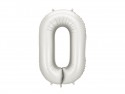 Ballon en aluminium Chiffre ''0'', 86cm, argent