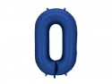 Ballon en aluminium Chiffre '0', 86cm, marine
