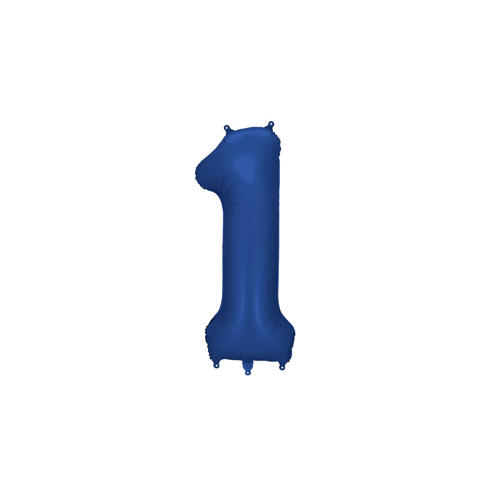 Ballon en aluminium Chiffre '1', 86cm, marine