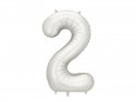 Ballon en aluminium Chiffre ''2'', 86cm, argent