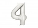 Ballon en aluminium Chiffre ''4'', 86cm, argent