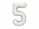Ballon en aluminium Chiffre ''5'', 86cm, argent