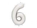 Ballon en aluminium Chiffre ''6'', 86cm, argent