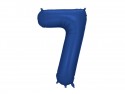Ballon en aluminium Chiffre '7', 86cm, marine