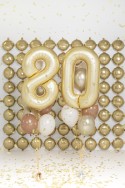 Ballon en aluminium Chiffre '0', 86cm, doré