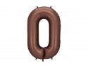Ballon en aluminium Chiffre '0', 86cm, moka