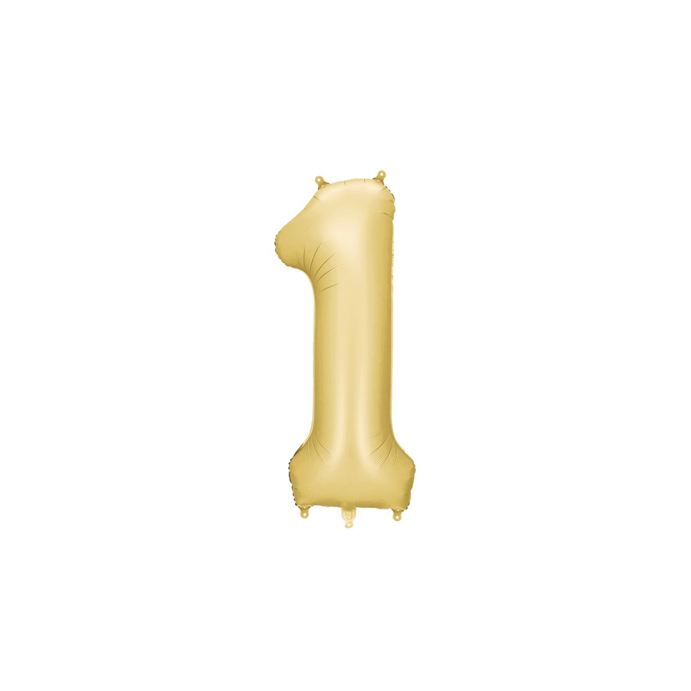 Ballon en aluminium Chiffre '1', 86cm, doré