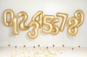 Ballon en aluminium Chiffre '2', 86cm, doré