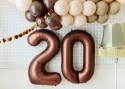 Ballon en aluminium Chiffre '2', 86cm, moka