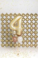 Ballon en aluminium Chiffre '4', 86cm, doré