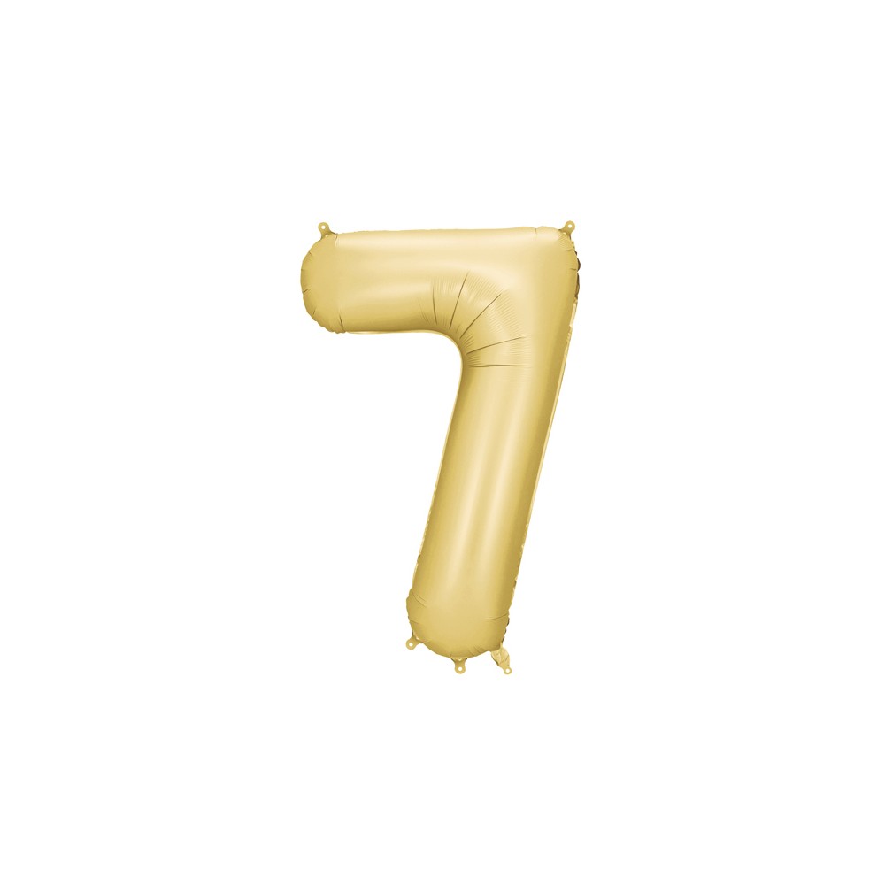 Ballon en aluminium Chiffre '7', 86cm, doré