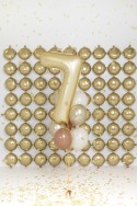 Ballon en aluminium Chiffre '7', 86cm, doré