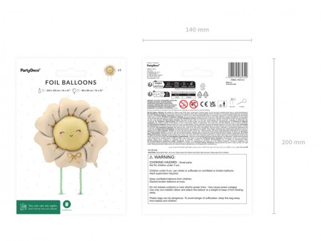 Ballon en aluminium Fleur,...