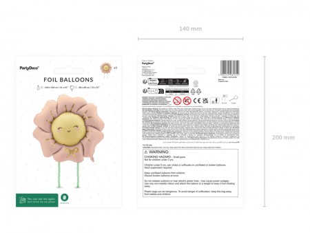Ballon en aluminium Fleur,...